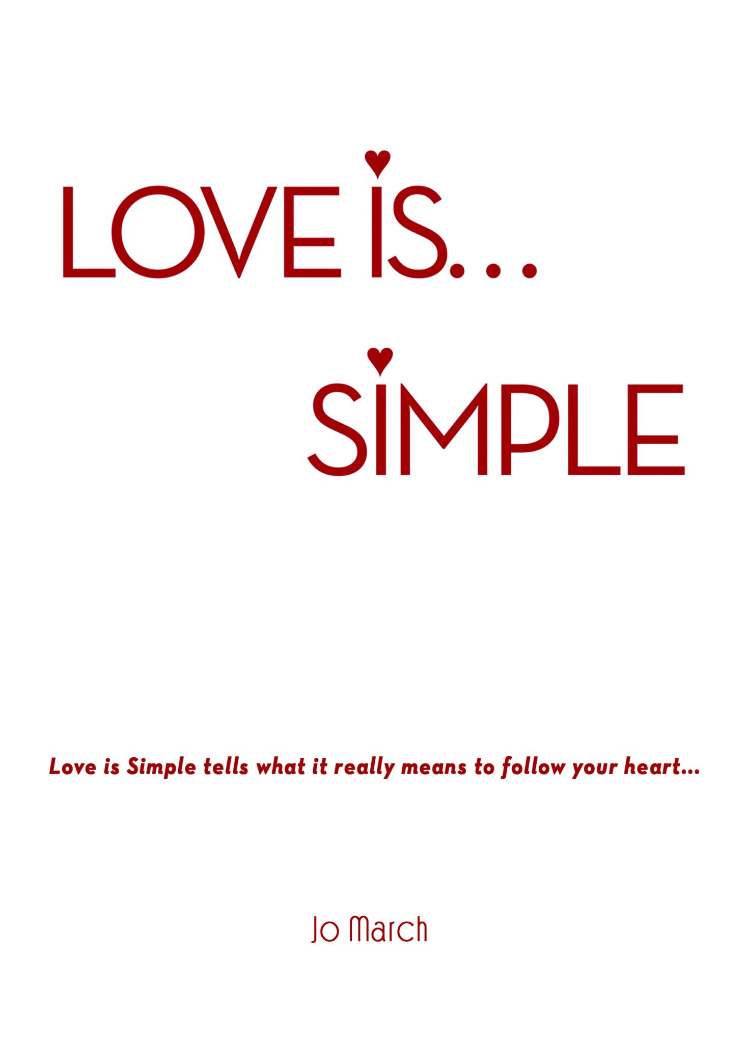 book cover Jo March "Love is simple!"